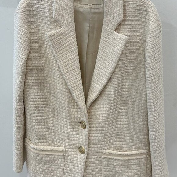 Maje Guill Jackets & Blazers - Maje Guill Belted Tweed Jacket ,Women's Clothing, Jacket & Coats